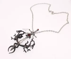 Collana FUORI PRODUZIONE Alchimia Gotica Draconis Maleficarum P213 Drago Gotico 1997 - Foto 1 di 5
