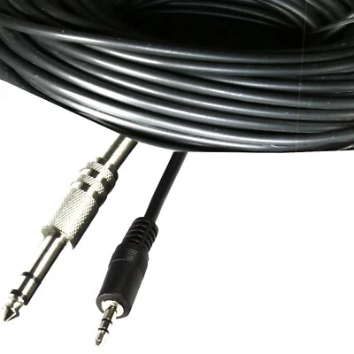 SELLX247® Premium 3,5 an 6,3mm Klinke Klinken Anschluß Kabel kurz Kopfhörer Metall Stecker