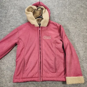 Chaqueta Sherpa Vaquera Hardware Mujer Pequeña Rosa Tareas Granero Abrigo Cremallera Completa Con Capucha - Imagen 1 de 16