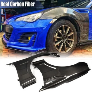Real Carbon Front Side Fender Vent Panel Fit For 13-20 Subaru BRZ Scion FRS GT86 - Picture 1 of 12