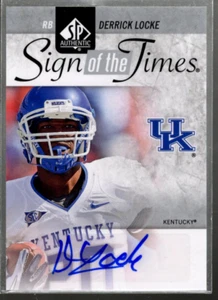B3818 2011 SP Authentic Sign of the Times #STDL Derrick Locke D Auto SAMPLE PIC - Picture 1 of 2
