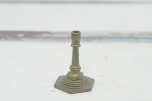 Vintage/Antik Messing Kerzenständer 2,5" Miniatur massiv Messing Kerze - Bild 1 von 7