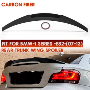 M4 Rear Trunk Spoiler Wing Lip For BMW E82 125i 128i Coupe 2007-13 Carbon Look - Picture 1 of 7