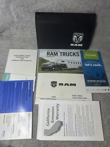 2018 Ram 1500/2500/3500 Trucks Quick Reference Guide,Essential Info Guide &case - Picture 1 of 6
