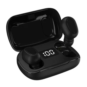 Wireless Bluetooth Earphone Music Call Earbud Headset For Cell Phone Computer - Picture 1 of 11