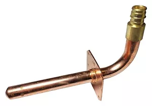 10) Stub Out Elbow with Nail Flange 1/2" Pex A 3-1/2" x 6" Expansion Pex Elbow - Picture 1 of 1