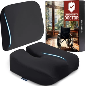 Elmara Wheelchair Seat Cushion 2 Piece Set Provides Total Support – Doctor Desig - Picture 1 of 6