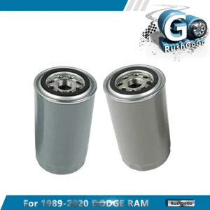 2pcs Diesel Engine Oil Filter Fit For Dodge Ram Cummins 1989/1990-2020 5.9L 6.7L - Picture 1 of 14