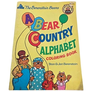 The Berenstain Bears A Bear Country Alphabet Coloring Book 1985 Vintage Learning - Picture 1 of 15