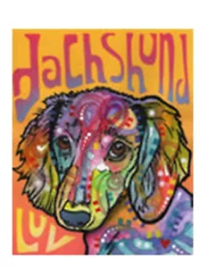 Long Haired Dachshund Garden Flag - Picture 1 of 1