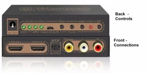 iArkPower HDMI 2.0 estrattore audio 4K60Hz HDMI a HDMI e RCA ottico coassiale - Foto 1 di 1