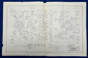 Original Marantz 7T Preamplifier Foldout Schematic - Picture 1 of 1