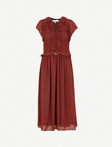 Abito con arricciacapelli stampa leopardata Michael Kors taglia S prezzo disponibile £215