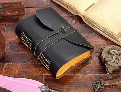 Handmade Vintage Genuine Leather Deckle Edge Journal Diary For Unisex Adult - Image 1 of 4