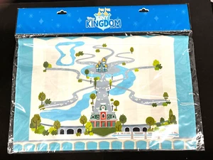 WDW Disney World Tiny Kingdom Hanging Canvas Park Map with Castle Pin - Picture 1 of 8
