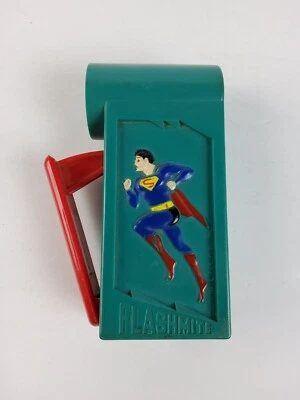 Linterna Flashmite Superman Janex 1976 vintage DC Comics juguete no funciona RARA Foto 1 de 4
