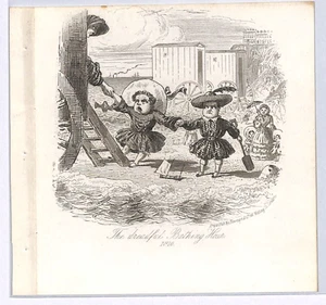 GB QV ILLUSTRATED LETTER-SHEET Sea *DREADFUL BATHING*CARICATURE Ex Booklet XG169 - Picture 1 of 20