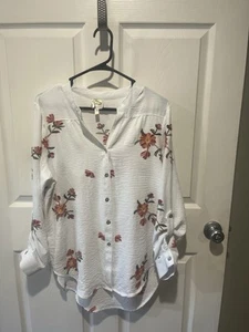 Blusa túnica floral bordada Fig And Flower para mujer talla XL - Imagen 1 de 4