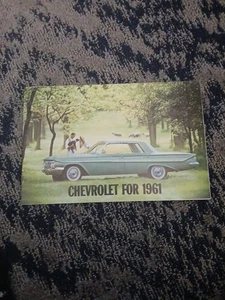 1961 CHEVROLET BROCHURE / ORIGINAL '61 CHEVY IMPALA BELAIR BISCAYNE CATALOG - Bild 1 von 1