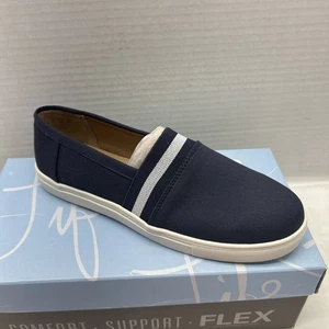 LifeStride Stockton Slipper Turnschuhe marineblau/weiß Damengröße 8,5 NEU - Bild 1 von 10