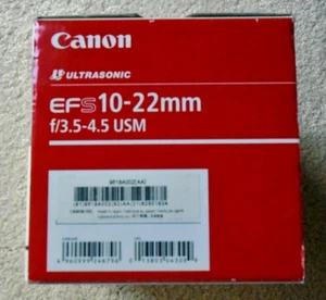 Canon EFS 10-22mm f/3.5-4.5 USM Lens - Picture 1 of 1