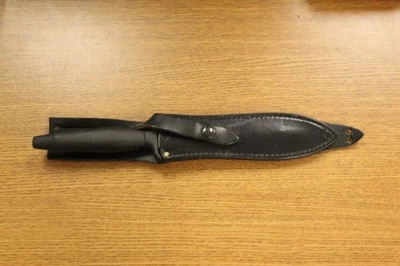 Vintage Gerber Mark II, 1980 run, w Black Leather Sheath, light use(GMKII096488) - Image 1 of 4