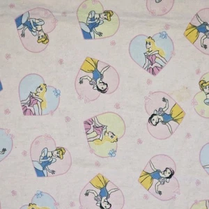 Disney Princesses Pink Baby Girl Receiving Blanket Flannel Hearts 28x27" - Picture 1 of 7