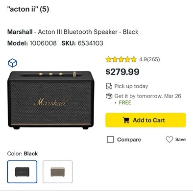 Marshall扬声器 — 第 1/3 张图片