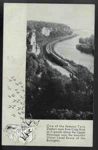 PC-4799**Vtg. PC **Twin Zephyr** Railroad, Chicago, Illinois - Picture 1 of 2