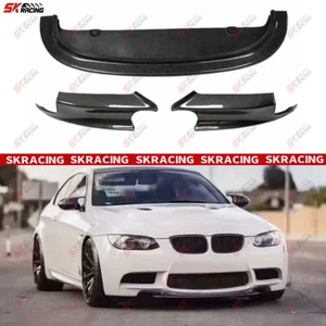 Fits BMW M3 E92 E93 08-13 Carbon Fiber Front Bumper Lip/Dry Carbon Side Splitter - Foto 1 di 30