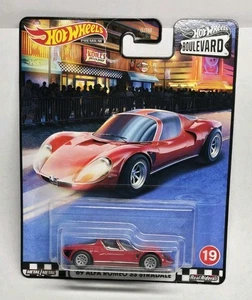Hot Wheels Boulevard series '69 Alfa Romeo 33 Stradale 1:64 Scale Red - Picture 1 of 3