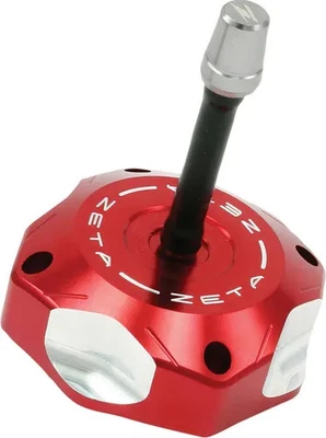 Zeta Red Billet Aluminum Gas Fuel Petrol Tank Cap Suzuki RMZ250 19-24 - Image 1 of 3