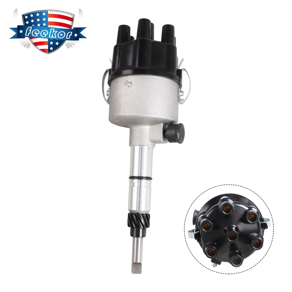 Nuevo distribuidor negro para Chevy GMC 235 261 1953-1962 en línea 6 1112388 1112389 Foto 1 de 4
