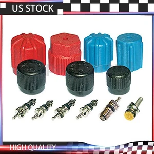 1 A/C System Valve Core and Cap Kit Fits Dodge Aries 2.2L 2.6L 2.5L - Picture 1 of 1