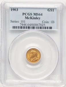 1903 G$1 MCKIN Commemorative Gold PCGS MS64 (507307003) - Picture 1 of 2