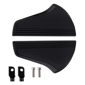Black Passenger Male Mount Foot Pegs footboards for Harley Dyna Sportster XL - Picture 1 of 12