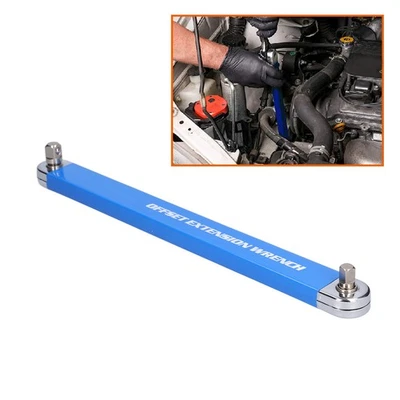 Extension Wrench Set Offset Ratchet Spanner Extender With Adapters Socket - Image 1 of 4