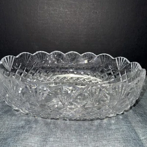 Vintage Waterford Crystal Heritage MASTER CUTTER 11" OVAL Serving Bowl - Picture 1 of 4