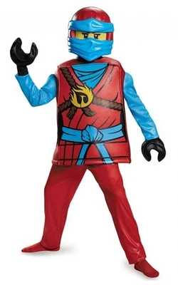 ЛИЦЕНЗИРОВАННЫЙ РОСКОШНЫЙ ДЕТСКИЙ КОСТЮМ ДЛЯ ДЕВОЧЕК LEGO NYA NINJAGO КНИГА НА ХЭЛЛОУИН - Изображение 1 из 2