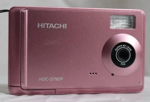 Hitachi Digital Camera HDC-571EP 5.0MP Pink Tested - Picture 1 of 9