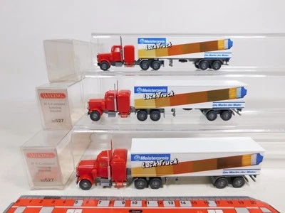 3X Peterbilt Lack Truck US-Sattelzug H0 1:87 30 527 TOP + 2X Box #DD540-0,5 - Immagine 1 di 4