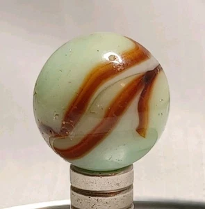 LESEN - Vintage 17mm UV Mintgrün Burnt Red Alley Achat - Nachlass Sammlung  - Bild 1 von 15