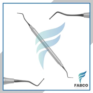 Dental Lucas chirurgische Knochenküretten Wellenschliff Löffel schwarze Spitze Dentalinstrumente - Bild 1 von 1