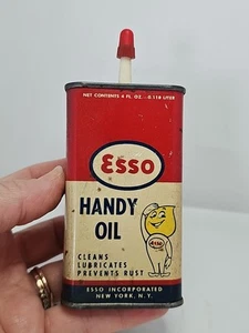 Vintage Esso Handy Oil 4 fl. Oz. Tin oil Can - Picture 1 of 8