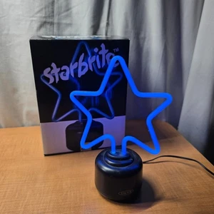 Starbrite Blue Neon Lite Model 16702 Lightweight Adapter included Star Shape - Picture 1 of 8