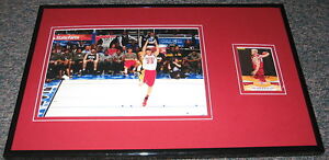 Chase Budinger DUNK CONTEST Signed Framed Rookie Card & Photo Display PANINI