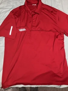 Ping Performance Golf Polo Size Large Red Reflective Print - Picture 1 of 3