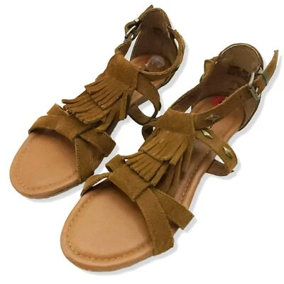 Minnetonka 799901 Women's  Merriam Suede Fringe Sandals Size 6 - Image 1 of 4