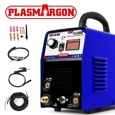 PLASMARGON 2 in 1 WIG/TIG-SCHWEIßGERÄTE ITS200 Edelstahl/Carbon Schweißen 200Amp 230V