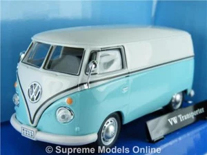 VOLKSWAGEN T1 TRANSPORTER 1/43RD VAN TURQUOISE CARARAMA PACK TYPE VW Y0675J^*^ - Picture 1 of 4